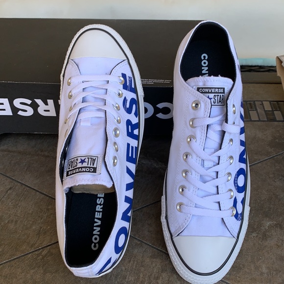 CONVERSE CTAS OX WHITE/BLUE/WHITE MEN’S - Picture 7 of 15
